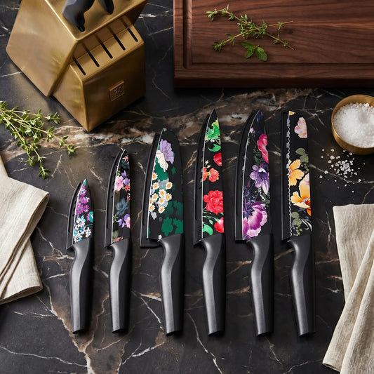 6-Piece Flower Kitchen Knife Set