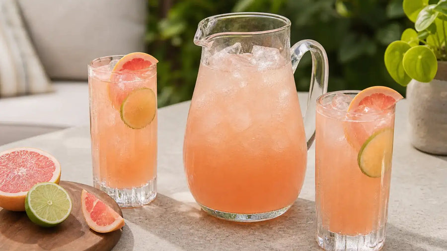 Big-Batch Grapefruit Ginger Paloma Recipe