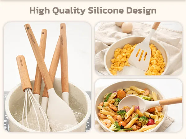 39-Piece Silicone Utensil Collection-White
