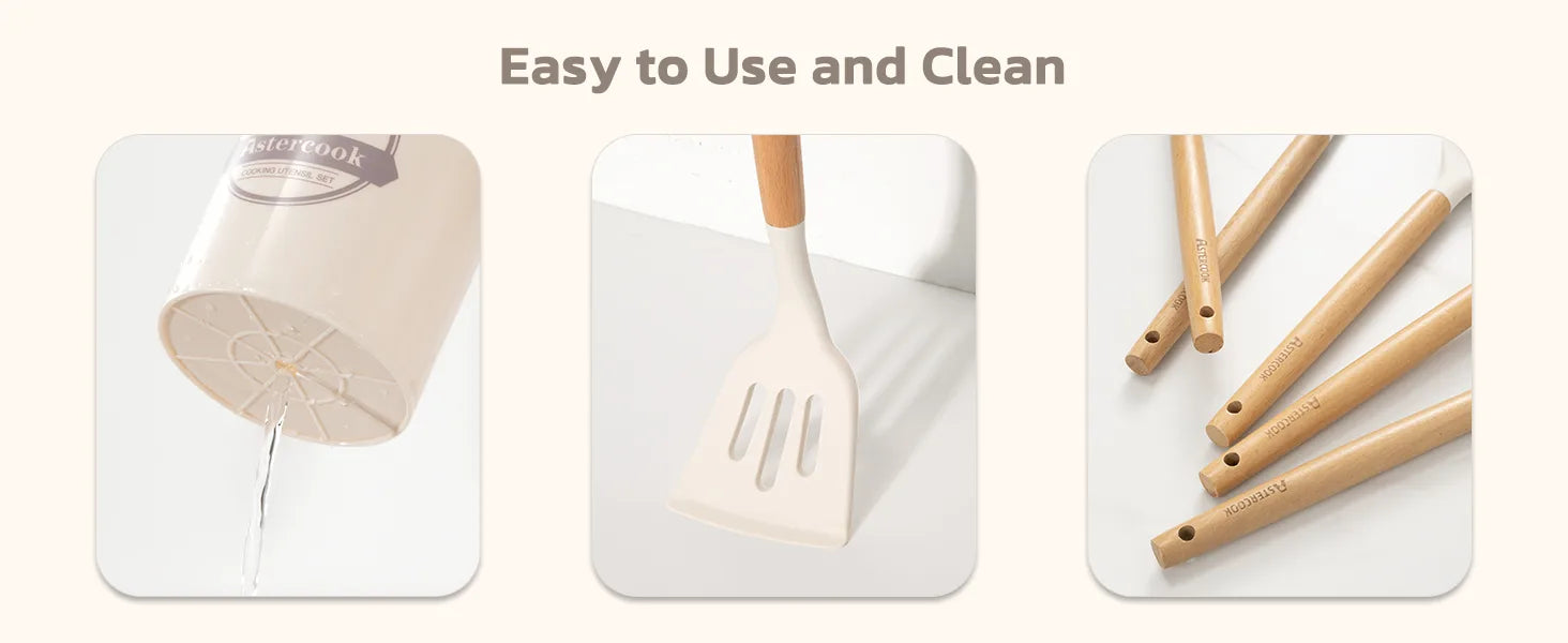 39-Piece Silicone Utensil Collection-White