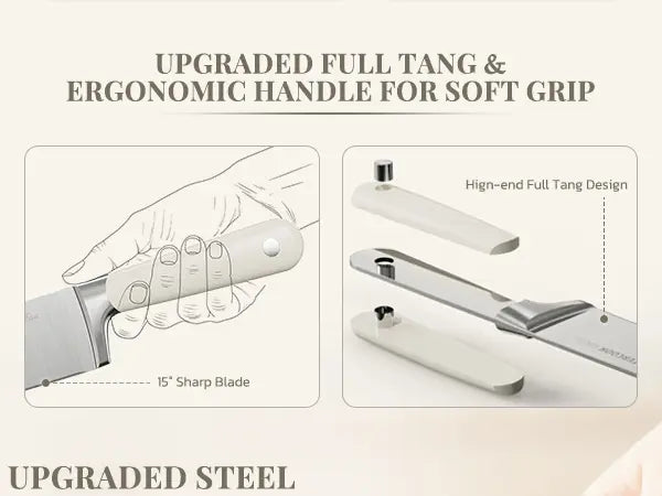 6-Pc Retro Cream Knife Set