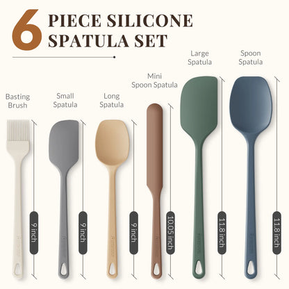 6-Pc Morandi Spatula Set