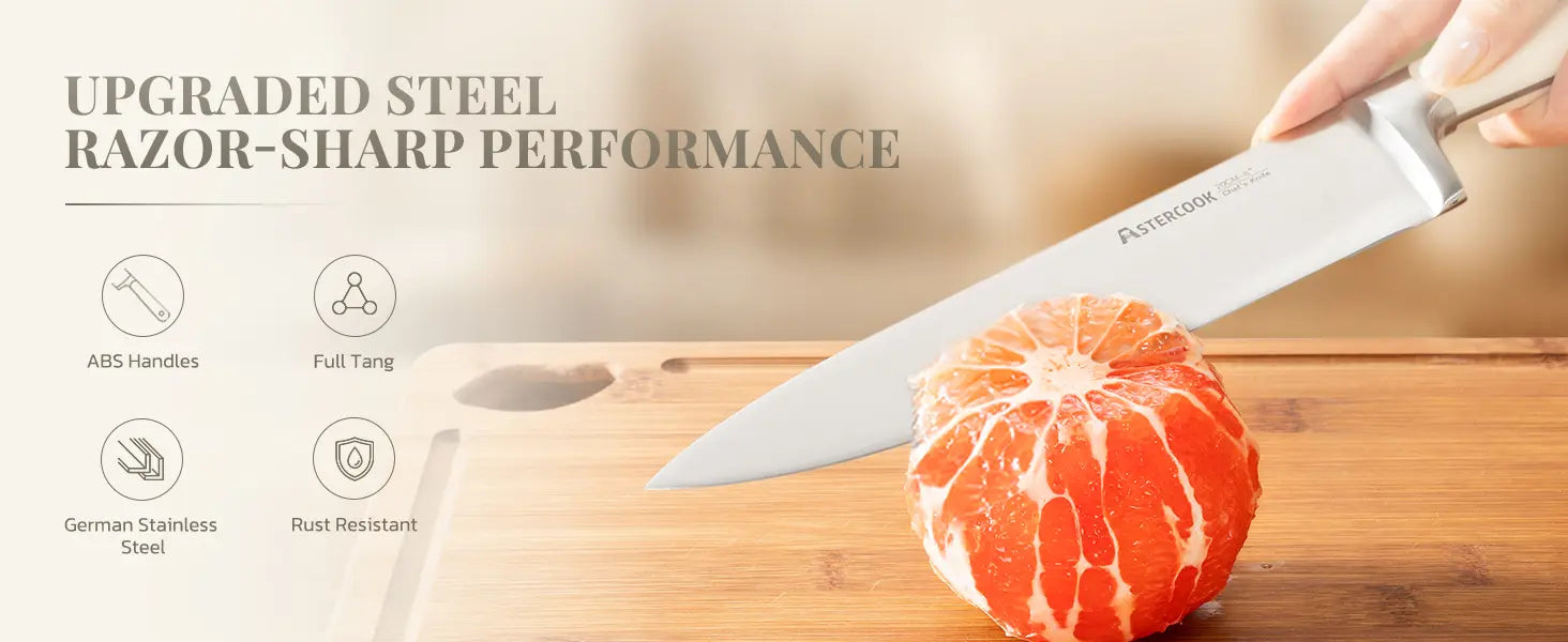 6-Pc Retro Cream Knife Set