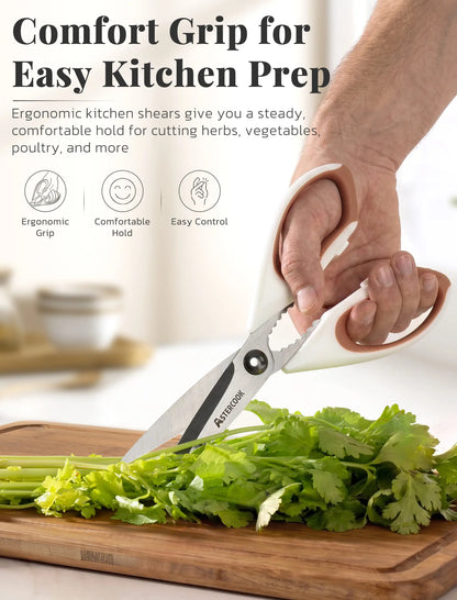 Astercook Heavy-Duty Kitchen Shears (3-Pack)