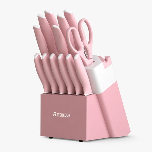Professional 15-Pc German Steel Set-Pink