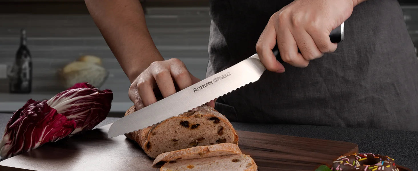 15 Pcs German Stainless Steel Knives Sharp Blade Dishwasher Safe