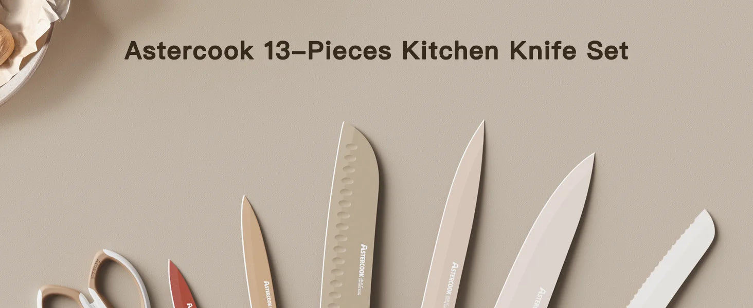 7 Pieces Stainless Steel Chef Knife Sets