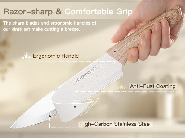 7-Piece Coated Knife Set