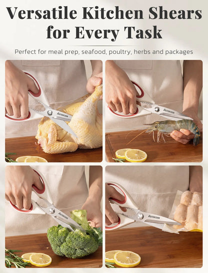 Astercook Heavy-Duty Kitchen Shears (3-Pack)