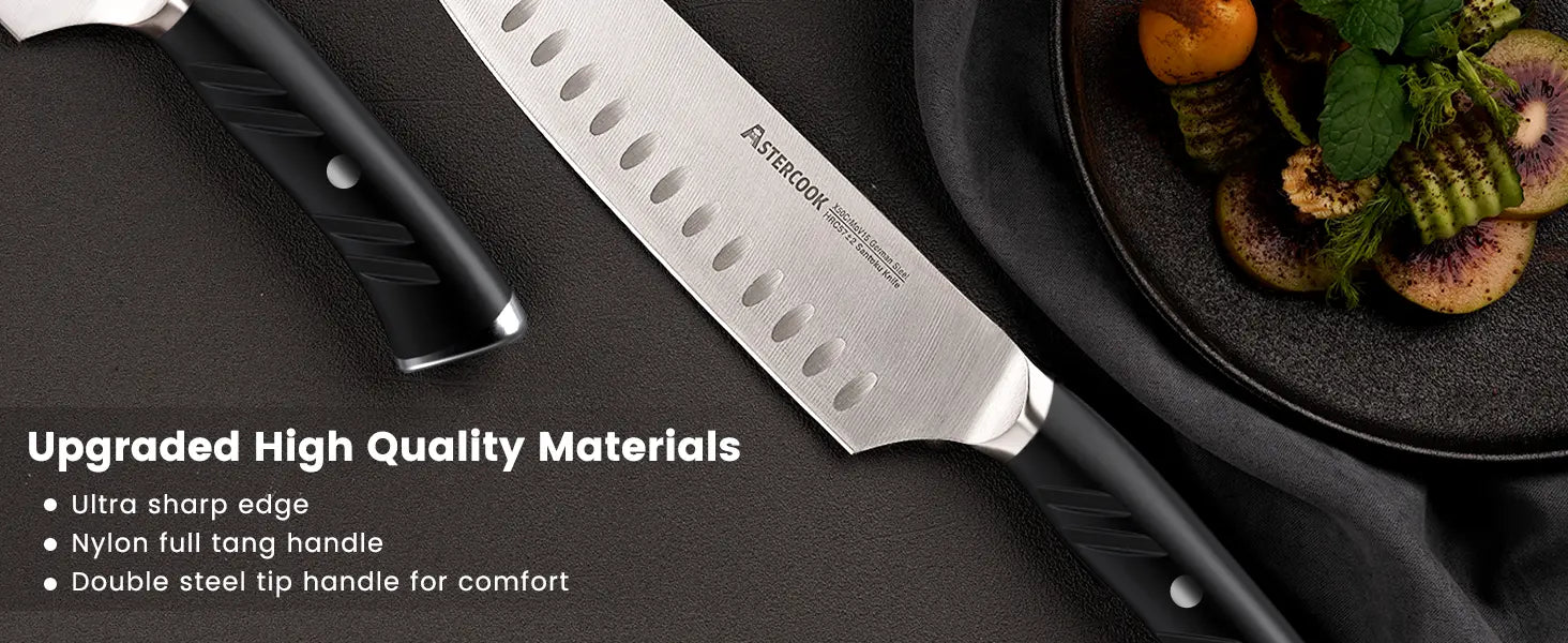 Professional 15-Pc Ergonomic Nylon Handle Knife Set