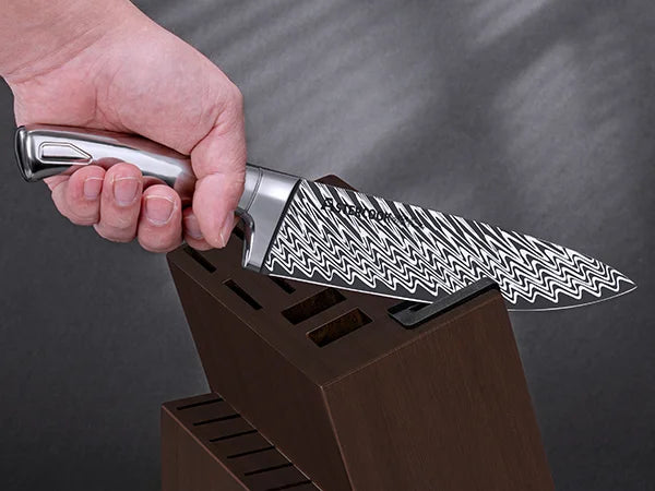 21-Piece Full Tang Knife Set - Silver