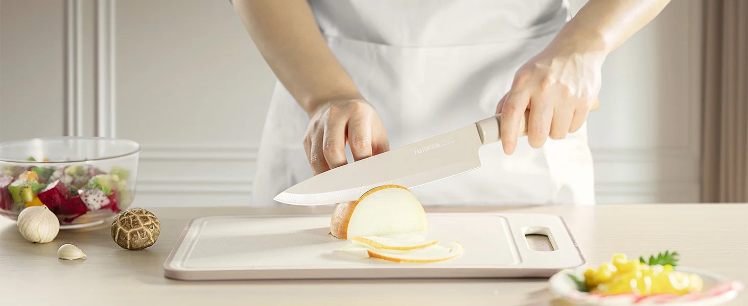 6-Piece Coated Knife Set - Khaki