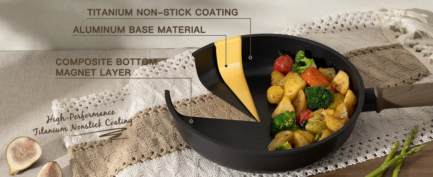 Professional 19-Pc Black Titanium Set