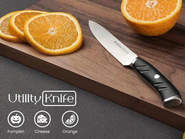 15 Pcs German Stainless Steel Knives Sharp Blade Dishwasher Safe