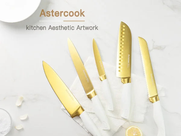 Luxury 14-Piece Gold Titanium Set- White