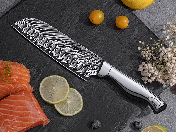 21-Piece Full Tang Knife Set - Silver