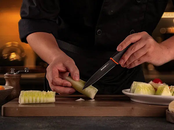15 Pcs Kitchen Knife Set with Built-in Sharpener