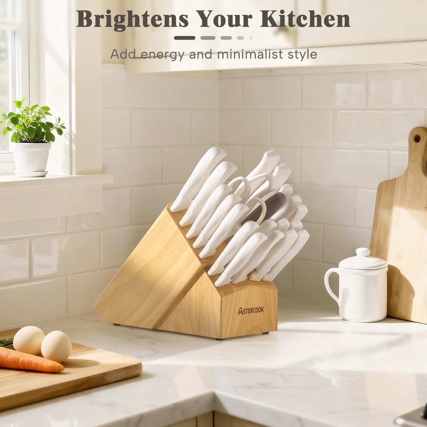 22-Piece Ultra-Sharp High Carbon Stainless Steel Knives