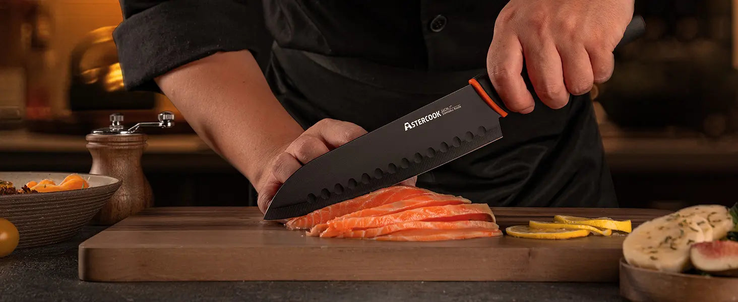 15 Pcs Kitchen Knife Set with Built-in Sharpener