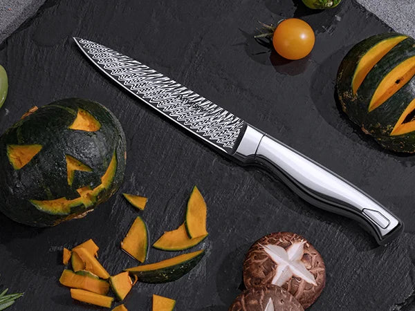 21-Piece Full Tang Knife Set - Silver