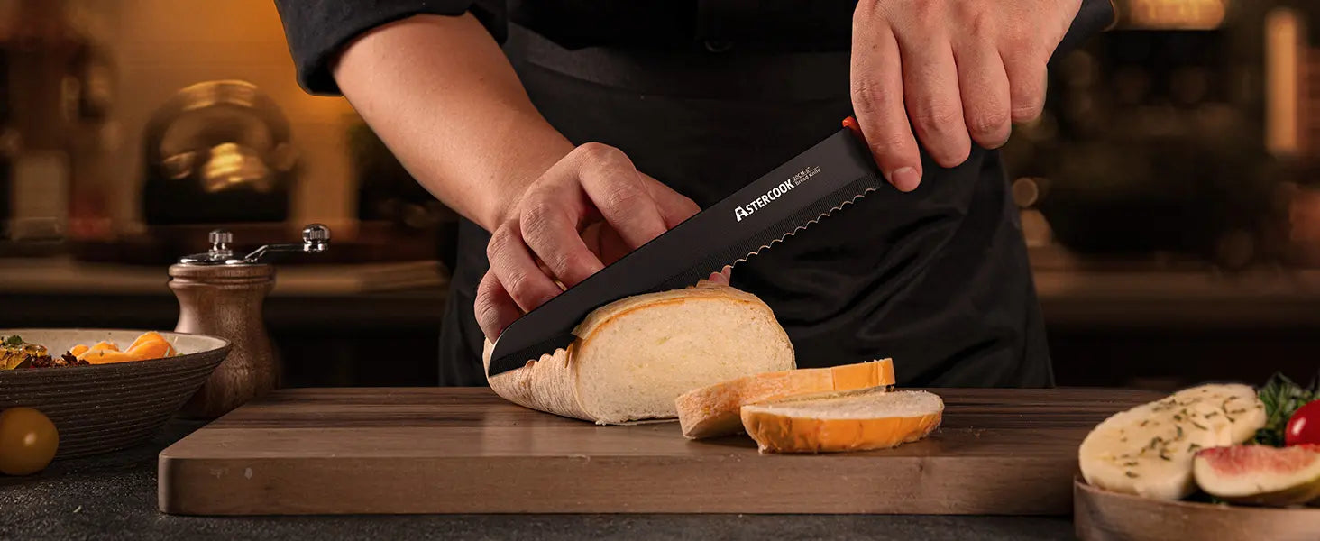 15 Pcs Kitchen Knife Set with Built-in Sharpener