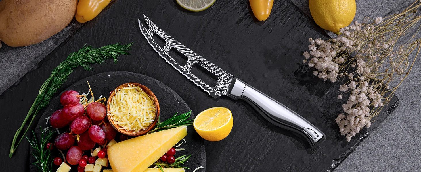 21-Piece Full Tang Knife Set - Silver