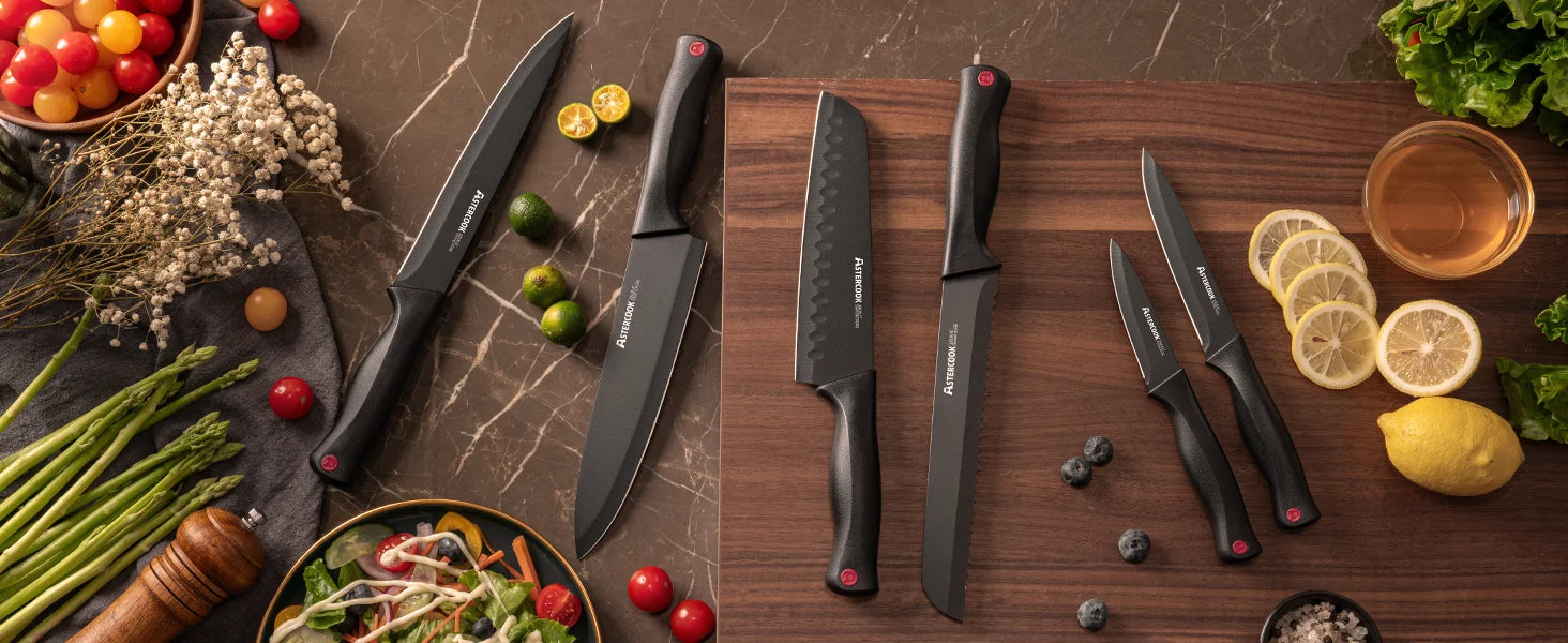 15-Piece Knife Block Set - Black