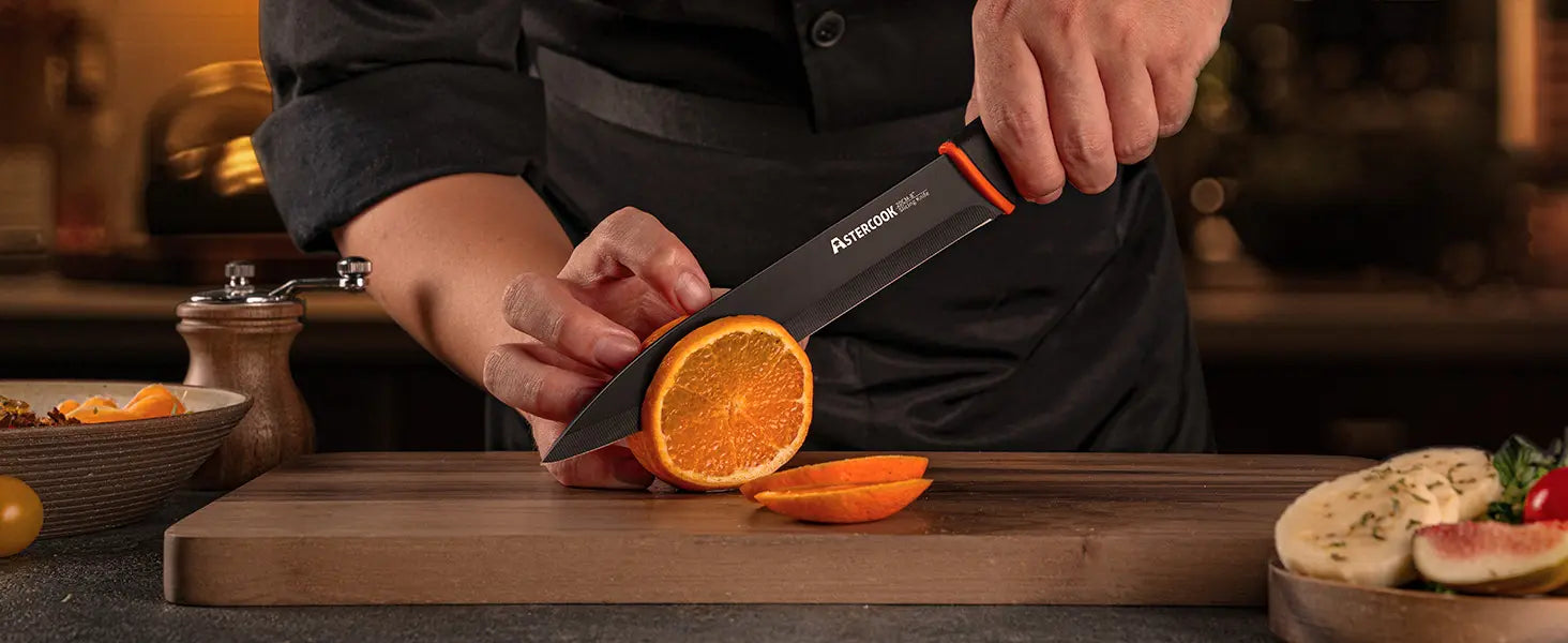 15 Pcs Kitchen Knife Set with Built-in Sharpener