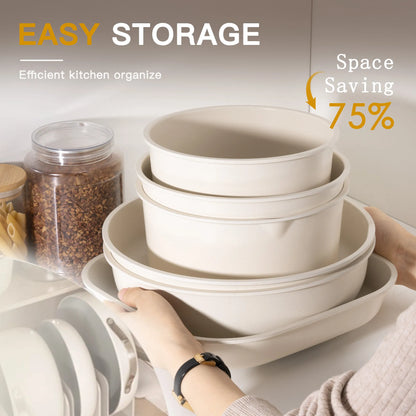 23-Pc Detachable Handle Cookware Set
