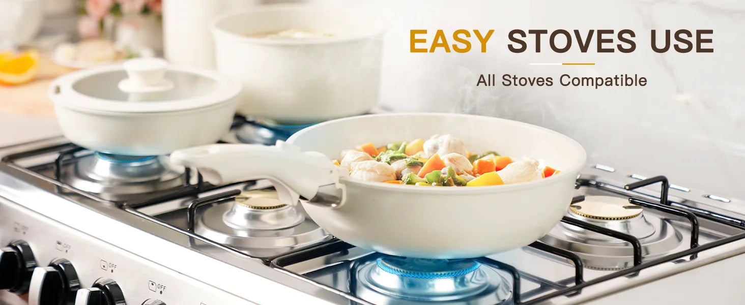 23-Pc Detachable Handle Cookware Set