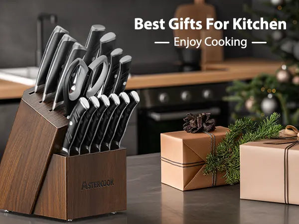 Professional 15-Pc Ergonomic Nylon Handle Knife Set