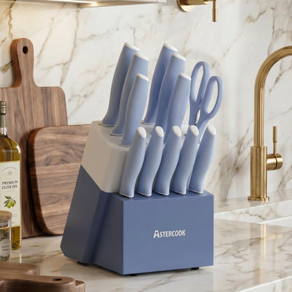 Professional 15-Pc German Steel Set - Blue