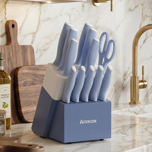 Professional 15-Pc German Steel Set - Blue