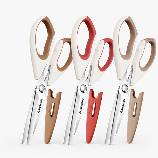 Astercook Heavy-Duty Kitchen Shears (3-Pack)