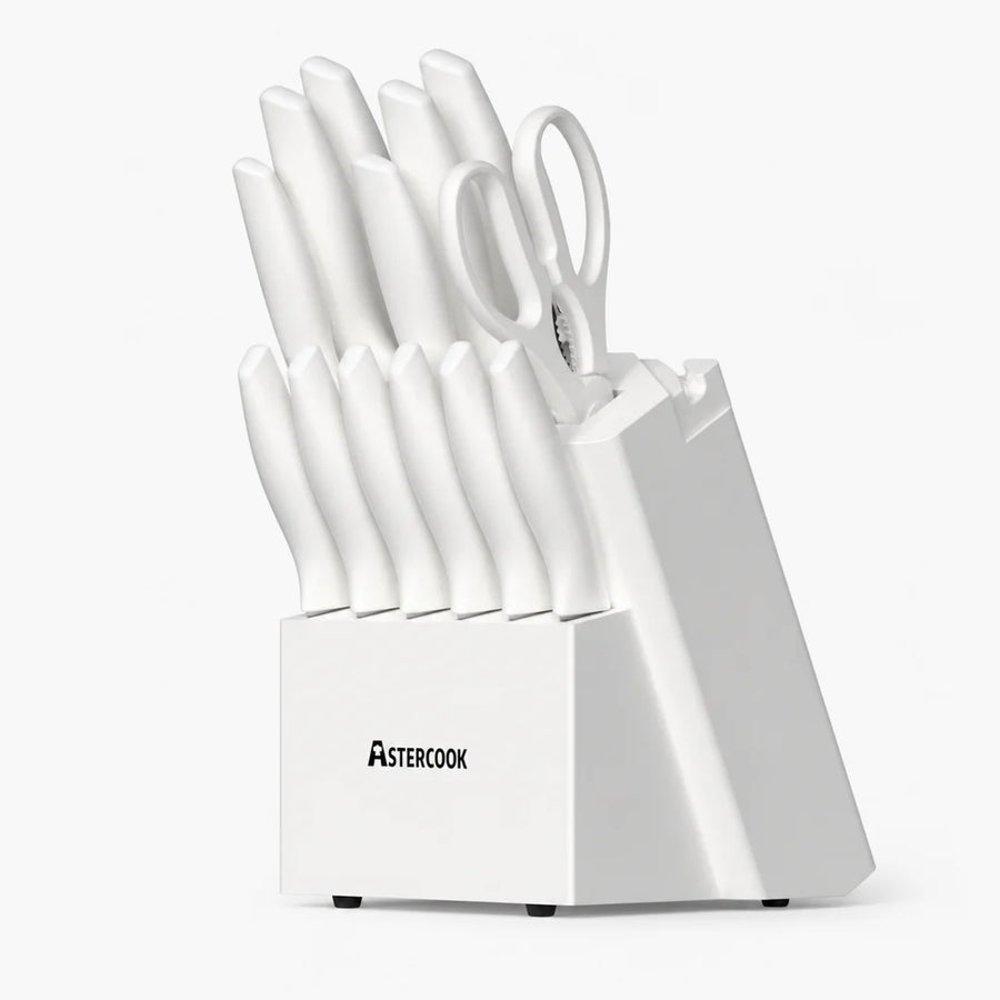 Professional 15-Pc German Steel Set - White