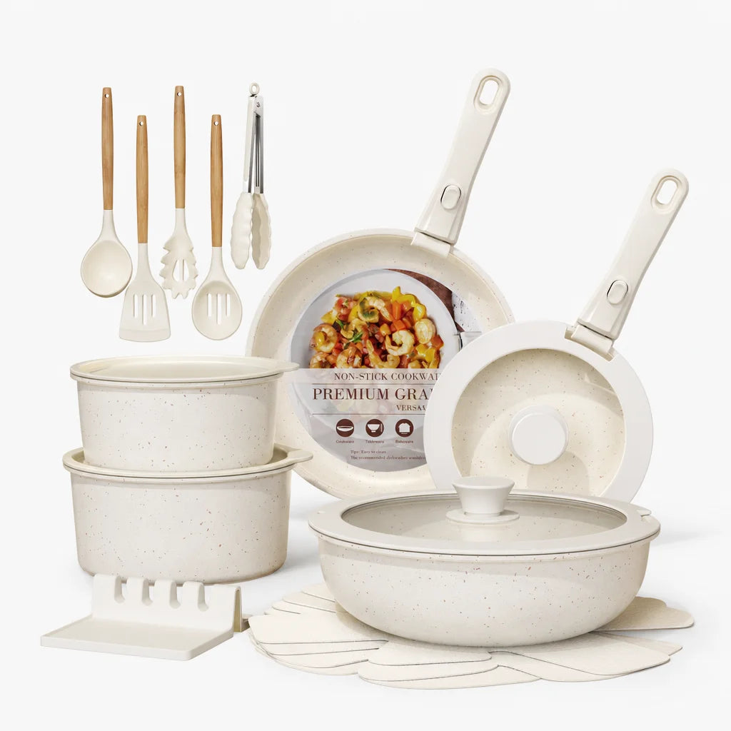 21-Piece Detachable Cookware Set