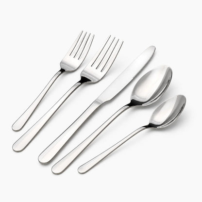 Astercook Silverware Set Food-Grade Stainless Steel-Silver