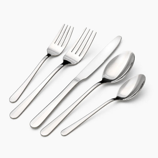 Astercook Silverware Set Food-Grade Stainless Steel-Silver