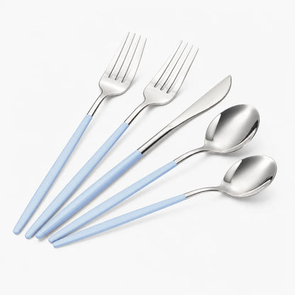 Astercook Silverware Set Food-Grade Stainless Steel-Blue