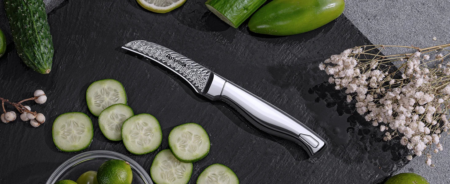 21-Piece Full Tang Knife Set - Silver