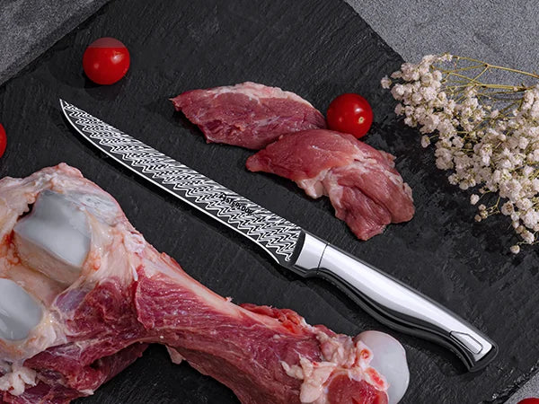 21-Piece Full Tang Knife Set - Silver