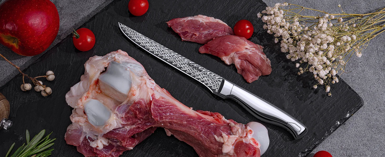 21-Piece Full Tang Knife Set - Silver