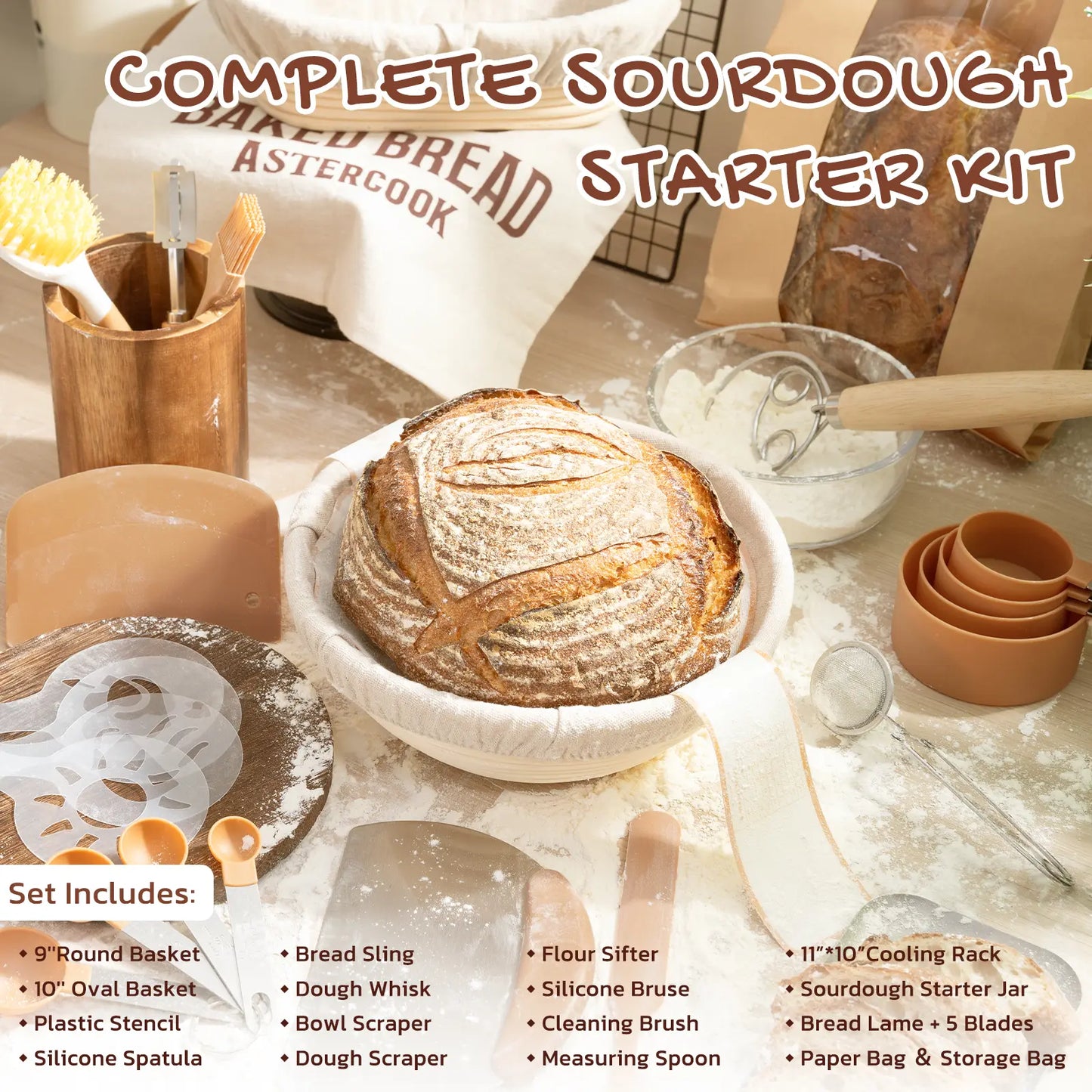 58PC Professional Sourdough Starter Kit