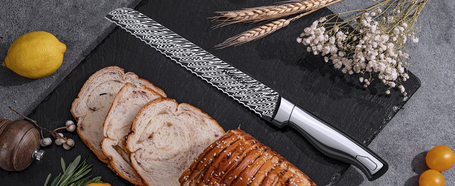21-Piece Full Tang Knife Set - Silver