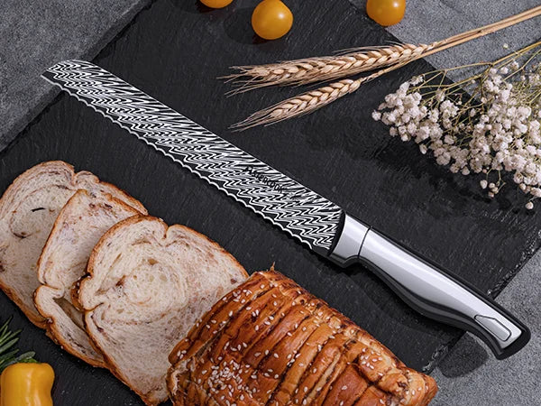 21-Piece Full Tang Knife Set - Silver