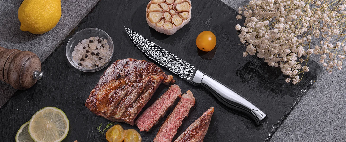 21-Piece Full Tang Knife Set - Silver