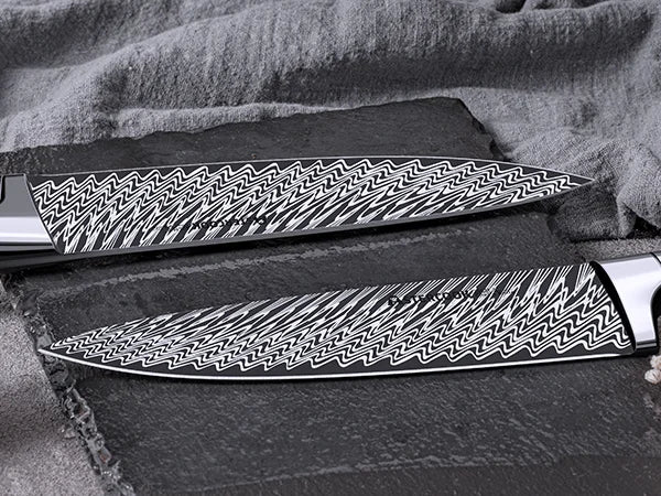 21-Piece Full Tang Knife Set - Silver