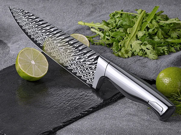 21-Piece Full Tang Knife Set - Silver