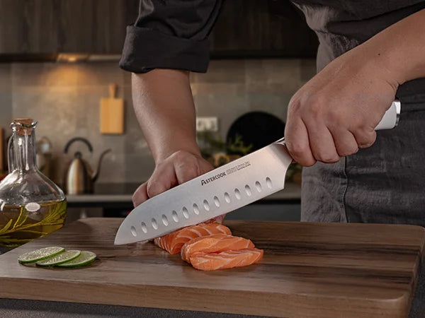 14-Piece Full Tang Knife Set - White