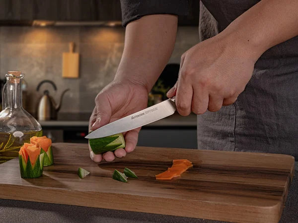 14-Piece Full Tang Knife Set - White